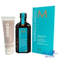[ TT ] Combo Tinh dầu Moroccanoil dưỡng tóc 125ml và Kem dưỡng da tay 75ml
