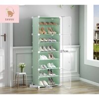 [ TỦ GIÀY 6 - 10 Ô ] - TỦ NHỰA ĐỂ GIÀY DÉP KIỂU MỚI . KỆ GIÀY DÉP ĐA NĂNG
