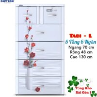 🌱 Tủ Nhựa Duy Tân Tabi-L 5 Tầng 6 Ngăn Tabi-L Size Lớn ( N70 * R48 * C130cm )🌱