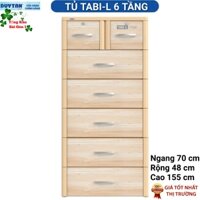 🌱 Tủ Nhựa Duy Tân TABI-L GIẢ GỖ Size Lớn Nhất 6 tầng -7 ngăn 🌱 Tổng Kho Sài Gòn 1 🌱