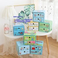 🌸𝐓𝐀̣̆𝐍𝐆 𝐐𝐔𝐀̀🌸 Tủ vải mini 2 tầng xếp gọn Doremon Doraemon