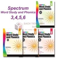 [ Từ vựng và Âm ngữ ] Spectrum - Word Study and Phonics - Grade 3,4,5,6 - Khổ A4 in màu