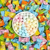 ( Túi 500G ) Kẹo C Trái Cây Bạc Hà mix vị , Kẹo Cafe Ít Đường mix các vị