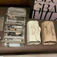￼ Túi đựnġ mỹ phẩm đồ trang điểm make up cá nhân to nhiều ngăn mở đáy 180 độ đem đi làm đi chơi du lịch công tác Caro