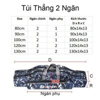 - Túi đựng cần 2 ngăn 80cm 90cm 1m 1m2 1m3 phù hợp vs các cần thủ cần câu cá