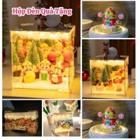 [ Túi+ Thiệp ] Hộp Đèn Quà Tặng DIY Tự Làm Quà Tặng Năm Mới, Valentine Đèn Ngủ Handmade Năm Mới