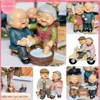 {𝐅𝐑𝐄𝐄𝐒𝐇𝐈𝐏} Tượng ông bà hạnh phúc decor trang trí quà tặng ý nghĩa tổng hợp nhiều mẫu mới đẹp KunShop
