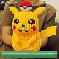 ▲ Tương thích với các khối xây dựng vi mô hạt nhỏ Lego lắp ráp đồ chơi cô gái người lớn khó Pokémon Elf Pikachu