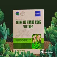 - U xơ tử cung, nang buồng trứng, phì đại tiền liệt tuyến- Trinh nữ hoàng cung Vietmec (Hộp 60 viên)