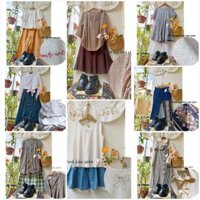 ( update 9/9) set áo váy, yếm freesize vintage, fairy grunge, mori, y2k, babydoll, tiểu thư giá rẻ 2hand Nhật Hàn