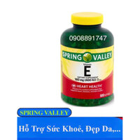 (🇺🇸 USA) SPRING VALLEY VITAMIN E 180mg Thực Phẩm Bổ Sung Vitamins và Khoáng Chất