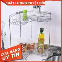 [ ƯU ĐÃI GIÁ ] Kệ góc 2 tầng nhà bếp bằng inox