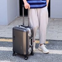 ﹊ Vali hành lý khung nhôm bánh xe đa năng bền bỉ dành cho nam và nữ, doanh nhân siêu nhẹ, kéo học sinh 20 inch, 24 26 in
