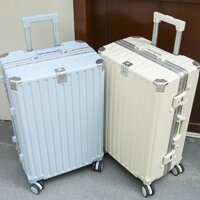 ◄ Vali sức chứa lớn phong cách Hàn Quốc vali khung nhôm xe đẩy vali bánh xe đa năng 24 hộp mật khẩu chắc chắn và bền xu