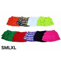 ✅  VÁY 4 TẦNG KAKI  tập Zumba,Gym, Yoga, Aerobic, thể dục nữ .