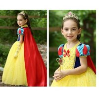 🌈 Váy Bạch Tuyết km gậy vương miện vàng + tà dài hoặc  bờm