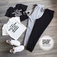 🎀 Về lại set áo crop quần Jogger