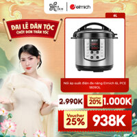 [ VHL - ELMICH ] Nồi áp suất điện tử đa năng Elmich 6L PCE-1809OL