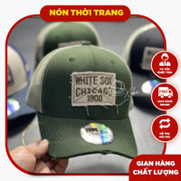 ( video & ảnh thật ) Mũ nón kết lưới / nón lưỡi trai lưới white sox Chicago 1900 khoá bấm nhựa ABS Thể thao VNXK