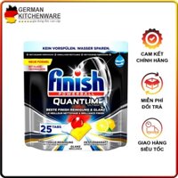 🇩🇪 Viên rửa chén bát Finish Quantum Ultimate - Túi 25 & 60 viên dành cho tất cả các loại máy rửa bát, hàng nhập khẩu Đ