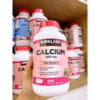 🍀 Viên uống Calcium 600mg + D3 Kirkland Signature 500 viên của Mỹ