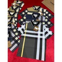 [ VIP Luxury] Áo phông Nam Nữ Polo cổ bẻ Burberry kẻ sọc nhiều màu LA on web