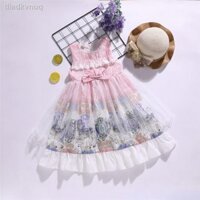 ♠ [VIP]Lolita Disney chính hãng váy bé gái công chúa Barbie trẻ em mùa hè loli