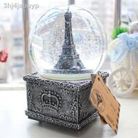 ♚ ✽ [VIP]✆Món quà giáng sinh quả cầu pha lê bông tuyết hộp âm nhạc bạn gái món quà sinh nhật cô gái hộp âm nhạc bạn gái