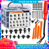 [ Vít nhựa ] Ốc vít nhựa ô tô, cản xe 750PCS cố định đinh tán nhựa, kẹp nhựa ô tô