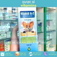 🍀 VITAKID A-Z MULTIVITAMIN - Vitamin Tổng Hợp Cho Bé, Giúp Bé Ăn Ngon, Tăng Sức Đề Kháng, B.ồi Bổ Sức Khỏe