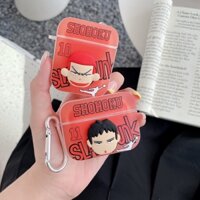 ✷ ❈ Vỏ Airpods Anime Slam Dunk Tương thích cho Airpods 1 2 gen 3 pro2 2022 với Tai nghe Bluetooth không dây Tpu chống sốc Carabiner Vỏ bảo vệ mềm