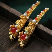 - Vỏ bọc móng tay Cung điện cô dâu Trung Quốc Áo giáp cổ Trang phục cổ xưa Chụp ảnh Phụ kiện Hanfu 3.29.3