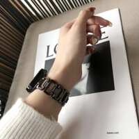 [  vỏ đồng hồ đính đá + Dây đeo thép không gỉ nử ]  cho Apple watch series 9 8 7 6 Se 5 44mm 45mm 40mm 41mm 49mm