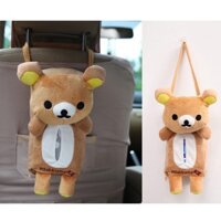 #免运#车载纸巾包 Vỏ khăn giấy ô tô 25,5 X12x15cm Phim hoạt hình ô tô