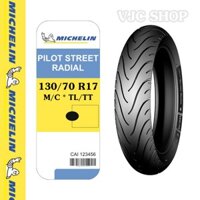 ( Vỏ ) Lốp xe mô tô Michelin 130/70 R17 Pilot Street Radial _ Lốp Trung Thành