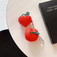 ✷ ❈ Vỏ silicon mềm hình trái cây Quỷ đỏ hoạt hình cho Samsung Galaxy Buds-2-Live-Pro Vỏ bảo vệ tai nghe không dây Bluetooth