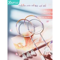 ♤ ∏ Vợt cầu lông siêu nhẹ và bền Youyou chính hãng hàng đầu của cửa nam nữ học sinh trẻ em Bộ đơn đôi carbon chuyên nghi