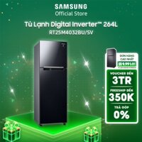 [ [Voucher ELSSDA1110 giảm 10% Đơn từ 1TR] Tủ lạnh Samsung hai cửa Digital Inverter 256L (RT25M4032BU)