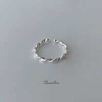 [ xả dịch]  Nhẫn bạc Tlee, Nhẫn TWISTED cá tính- TleeSilver