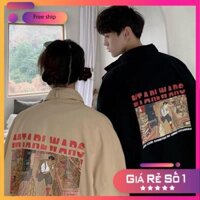 [ XẢ HÀNG ] ÁO KHOÁC KAKI NAM NỮ CỔ ÁO IN 3D