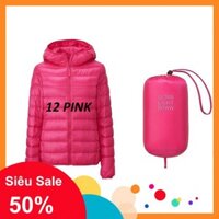 ⭐ Xả Hàng - Áo phao lông vũ siêu nhẹ ko mũ Nữ UNIQLO Nhật 11 Pink (Sale) -A23 new * ⇥ : ☑ ⭐ " : 2021 ' " ˇ