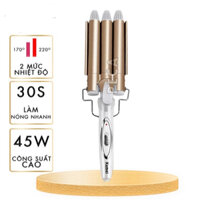 ( XÃ HÀNG ) Máy Uốn Tóc 3 Trục KEMEI 1010 - Hàng nhập khẩu