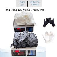 ( Xả Kho ) 1kg găng tay y tế | bao tay nitrile trắng từ 130-150 đôi chính hãng