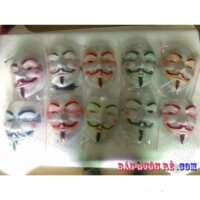 [ XẢ KHO 3 NGÀY] Mặt Nạ Hacker Phát Sáng Đèn Led DJ, bằng nhựa, sử dụng pin, có 3 chế độ điều chỉnh độ nháy