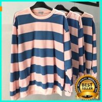 [ Xả Kho ] ÁO SWEATER SỌC HỒNG XANH/ Pink-Blue STRIPPED UNISEX (Ảnh thật ở cuối) phong cách trẻ trung