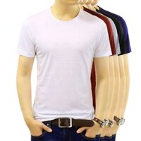 ( XẢ KHO BÁN LỖ * ) Combo 5 áo thun nam tay ngắn cổ tròn chất cotton co giãn,dáng ôm cao cấp