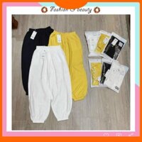 [ Xả Kho Cắt Lỗ ] -  [Rẻ vô địch] Quần đũi nữ đẹp GU dáng boom cạp chun ống bó Hàn Quốc GU002