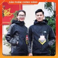 ( Xả Kho ) [CÓ BIG SIZE] Áo gió nam nữ 2 lớp The North Face chống nước hàng xuất xịn màu đen SL66 - -vk1