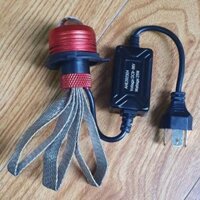 ( XẢ KHO) Đèn bi cầu đuôi công chân H4, đèn pha xe máy đuôi công tản nhiệt, cos vàng pha trắng,giúp đi đêm an toàn-DLBCV