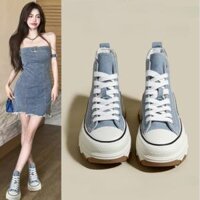 [ XẢ KHO] Giày thể thao nữ độn đế 5cm cổ cao cam kết hàng chuẩn